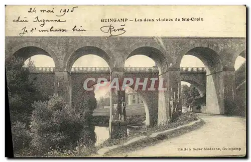 Cartes postales Guingamp Les Deux Viaducs de Ste Croix