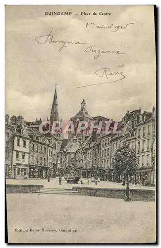 Cartes postales Guingamp Place du Centre