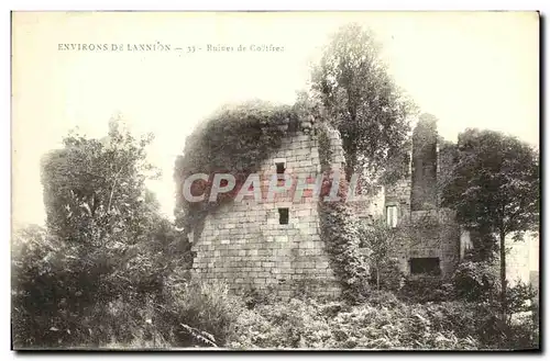 Ansichtskarte AK Environs de Lannion Ruines de Coetfrec