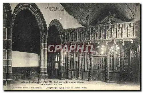 Ansichtskarte AK Environs de Lannion Interieur de l ancienne Abbaye de Kerfous Le Jube