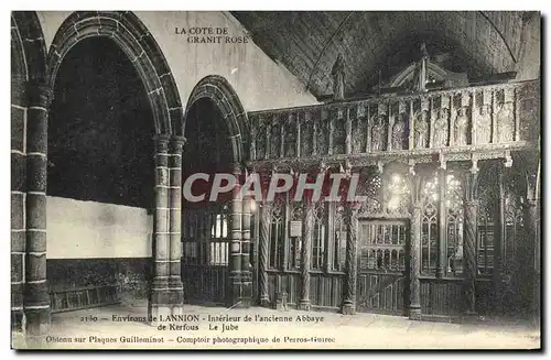 Cartes postales Environs de Lannion Interieur de l ancienne Abbaye de Kerfous Le Jube