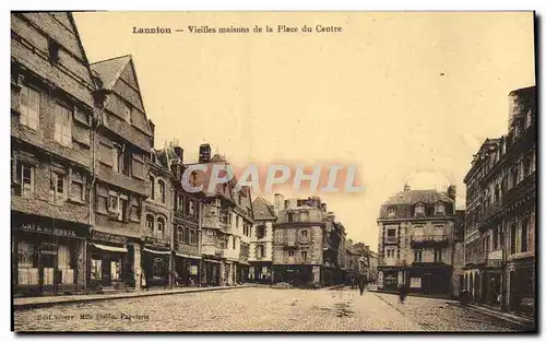 Cartes postales Lannion Vieilles maisons de la Place du Centre