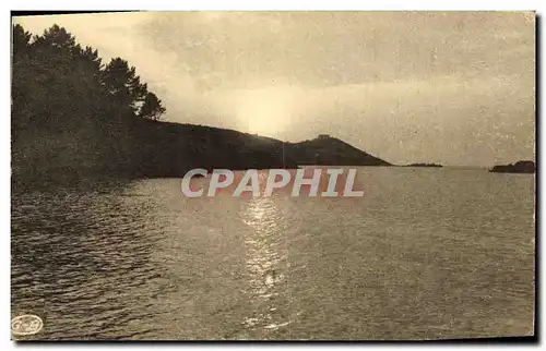 Cartes postales Trebeurden Coucher de Soleil sur I ile Millio