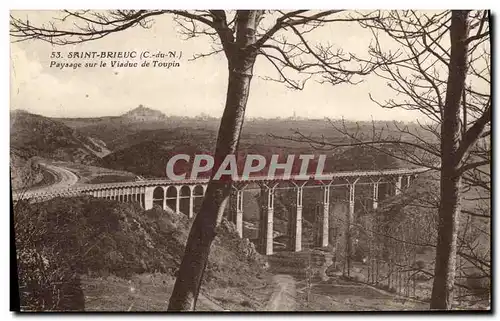 Ansichtskarte AK Saint Brieuc Paysage sur le Viaduc de Toupin