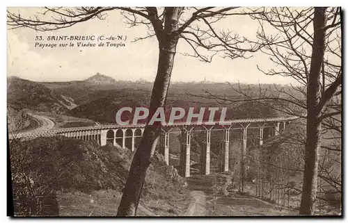 Cartes postales Saint Brieuc Paysage sur le Viaduc de Toupin