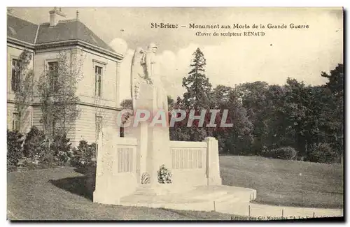 Cartes postales Saint Brieuc Monument aux Morts de le Grande Guerre Militaria