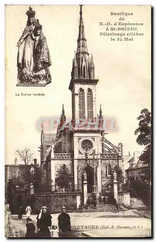 Cartes postales Basilique de N D d Esperance a St Brieuc Pelerinage celebre le 31 Mai