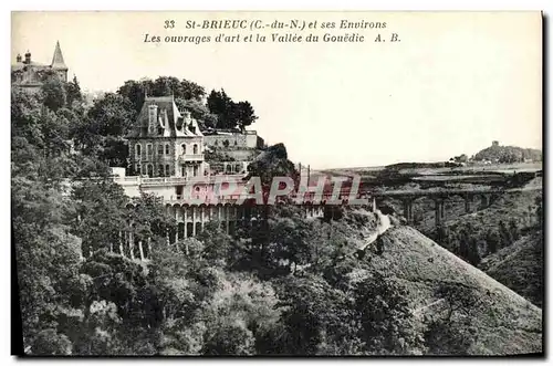 Cartes postales St Brieuc ses Environs Les ouvrages d art et la Vallee du Gouedic