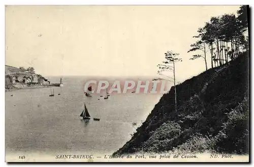 Cartes postales Saint Brieuc L Entree du Port vue prise de Cesson
