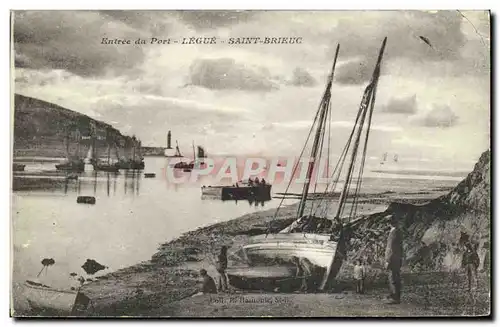 Ansichtskarte AK Entree du Port Legue Saint Brieuc Bateau