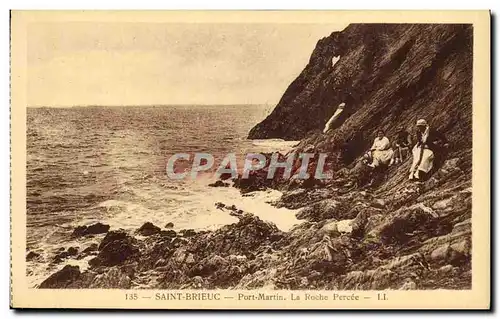 Cartes postales Saint Brieuc Port Martin La Roche Percee