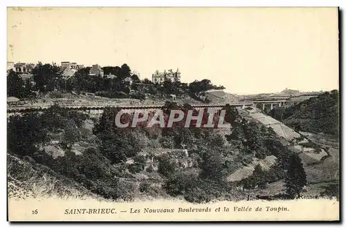 Ansichtskarte AK Saint Brieuc Les Nouveaux Boulevards et la Vallee de Toupin