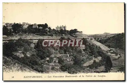 Cartes postales Saint Brieuc Les Nouveaux Boulevards et la Vallee de Toupin