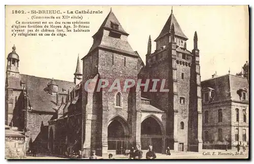 Cartes postales St Brieuc La Cathedrale