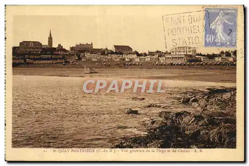 Ansichtskarte AK St Quay Portrieux Vue generale de la Plage et du Casino