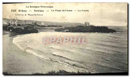 Cartes postales St Quay Portrieux La Plage de L Isnin La Pointe