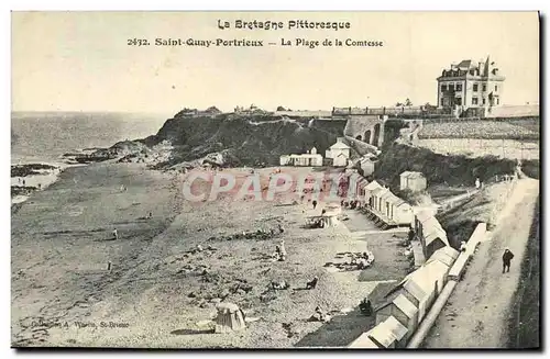 Ansichtskarte AK St Quay Portrieux La Plage de la Comtesse