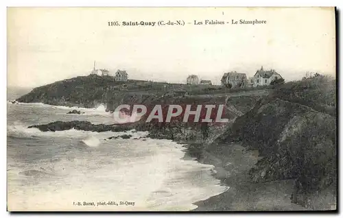 Ansichtskarte AK St Quay Portrieux Les Falaises Le Semaphore