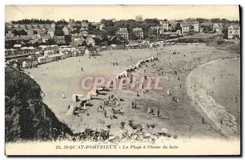 Ansichtskarte AK St Quay Portrieux La Plage Pheure du Bain