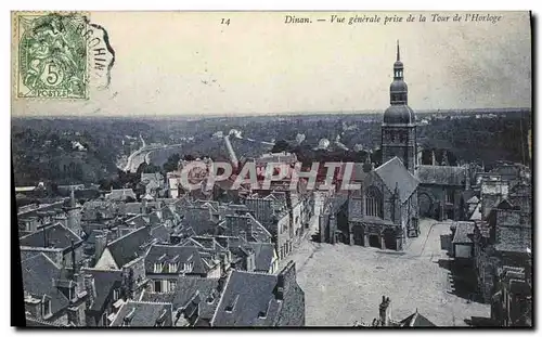 Cartes postales Dinan Vue Generale prise de la Tour de L Horloge