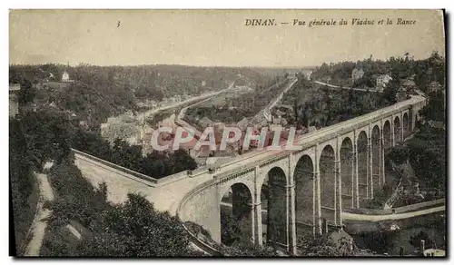 Ansichtskarte AK Dinan Vue Generale du Viaduc et la Rance