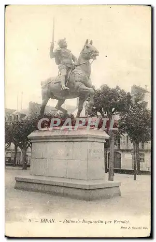 Cartes postales Dinan Statue de Duguesclin par Fremiet