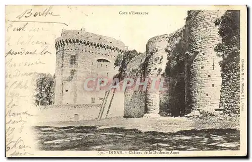 Cartes postales Dinan Chateau de la Duchesse Anne