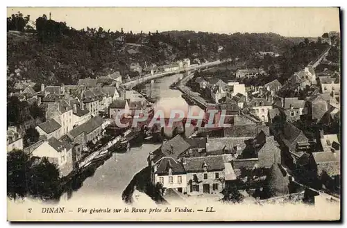 Cartes postales Dinan Vue Generale sur la Rance prise du Viaduc