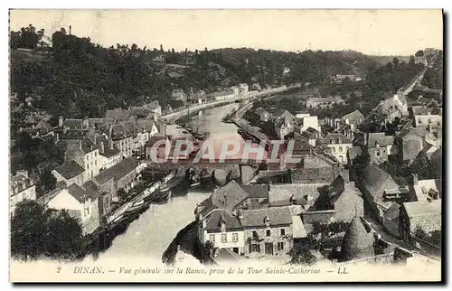 Cartes postales Dinan Vue Generale sur la Rance Prise de la Tour