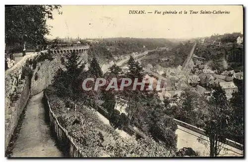 Ansichtskarte AK Dinan Vue Generale et la Tour Sainte Catherine