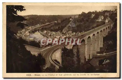 Ansichtskarte AK Dinan Vue Generale et la Tour Sainte Catherine