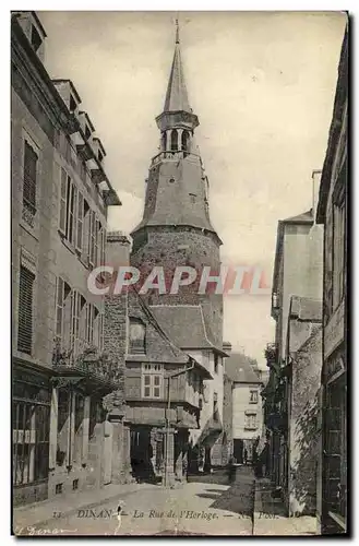 Cartes postales Dinan La Rue De L Horloge