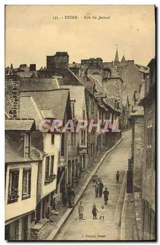 Cartes postales Dinan Rue du Jerzual Enfants