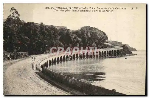 Cartes postales Perros Guirec La Route de la Corniche L un des Plus beaux