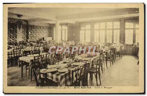 Cartes postales Perros Guirec Hoptel Belle Vue Salle Manger