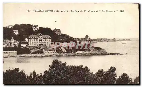 Cartes postales Perros Guirec la Baie de Trestraou et La Roseraie