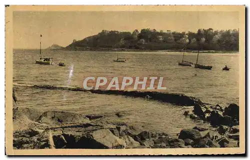 Cartes postales Perros Guirec Plage de Trestraou Les Villas sur Le