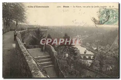 Cartes postales Dinan La Rance Vue prise du Jardin Anglais