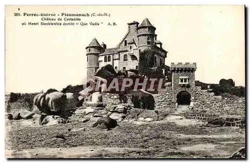 Cartes postales Perros Guirec Ploumanach Chateau de Costaeres