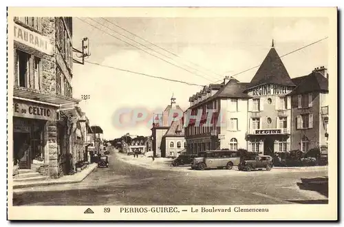 Cartes postales Perros Guirec La Boulevard Clemenceau