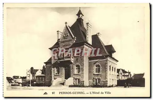 Cartes postales Perros Guirec L Hotel de Ville