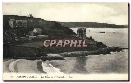 Cartes postales Perros Guirec La Plage de Trestignel