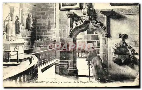 Cartes postales Perros Guirec Interieur de la Chapelle Notre Dame De la Clarte Folklore