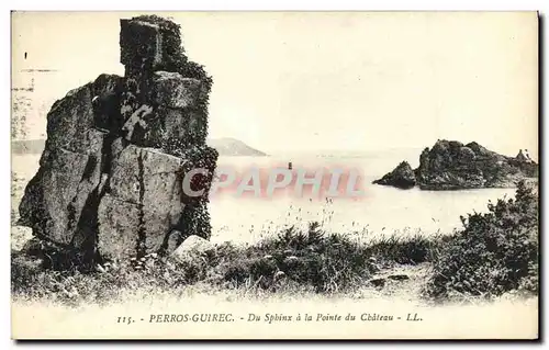 Cartes postales Perros Guirec Du Spbinx a la Pointe du Chateau