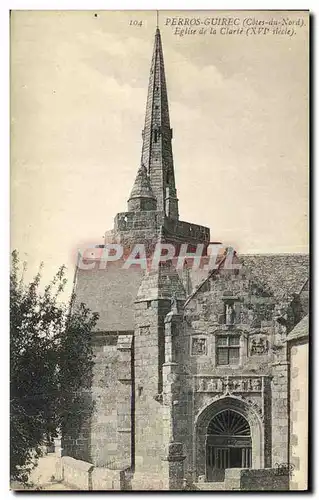 Cartes postales Perros Guirec Eglise de la Clarte