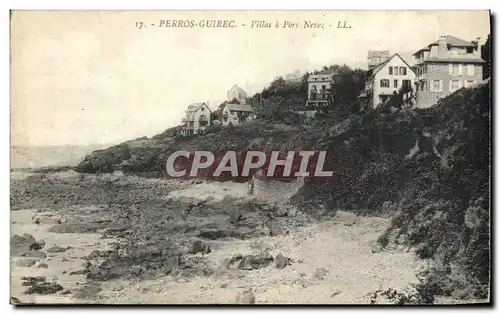 Cartes postales Perros Guirec Villas a Pors Nevez