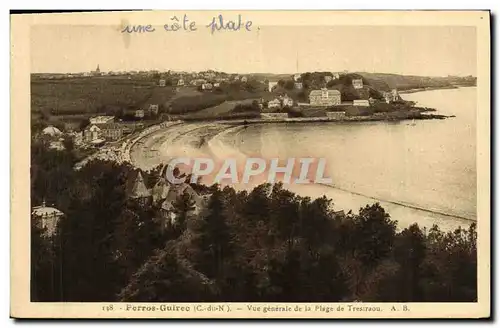 Cartes postales Perros Guirec Vue Generale de la Plage de Trestraou