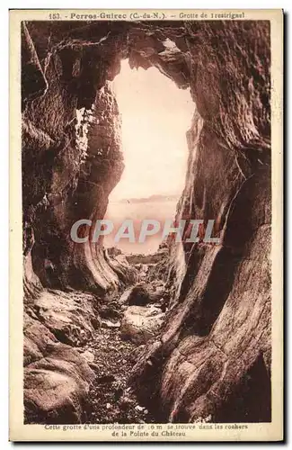 Cartes postales Perros Guirec Grotte de trestrignel