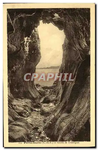 Cartes postales Perros Guirec Grotte de Trestrignel