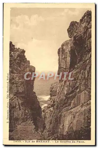 Cartes postales Ile de Brehat Le Gouffre du Paon